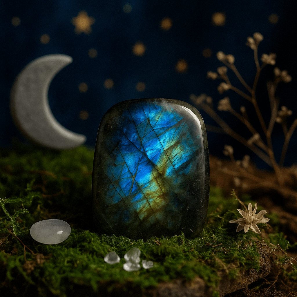 Madagascar Labradorite Tomb Stone (approx 80 - 100gms 50 - 70mm) - SHAMTAM.COM