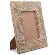 Lrg Mango Wood Picture Frame (for 13x18cm) 28x23x2cm - Buddha - White - SHAMTAM.COM