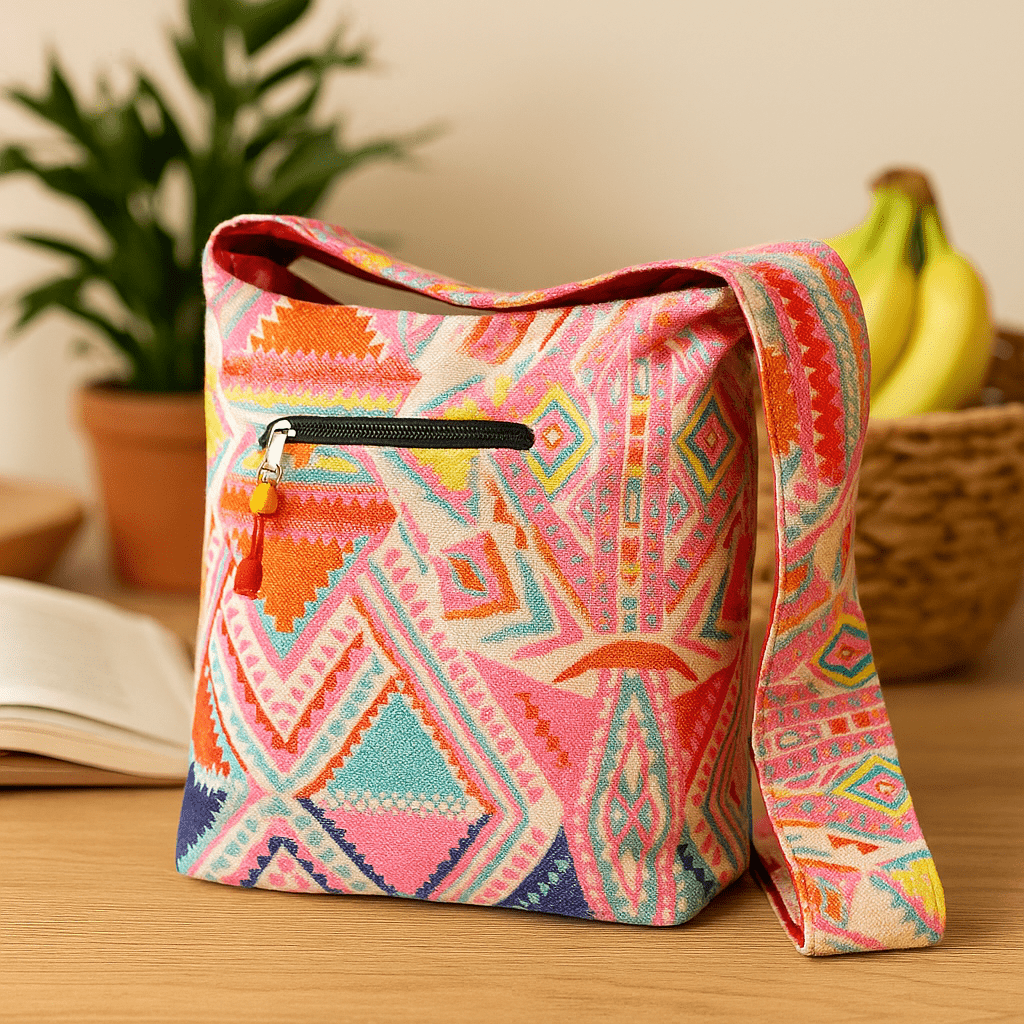 Large Shoulder Bag Sunrise - Kathmandu - SHAMTAM.COM