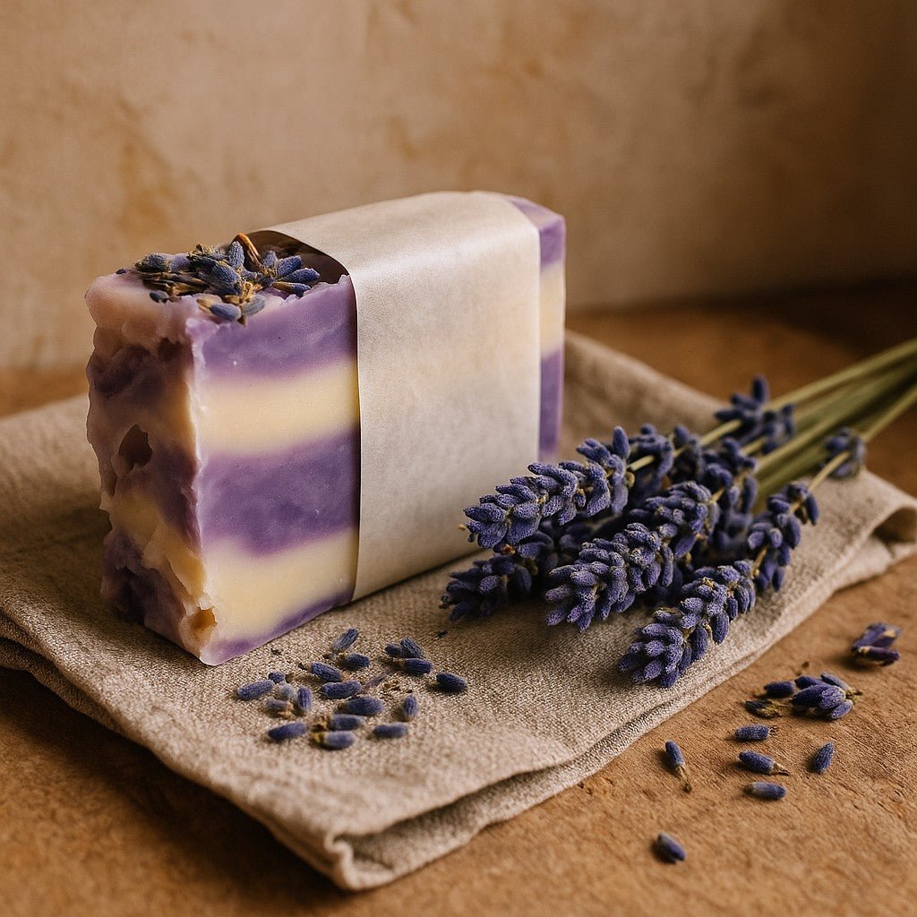 Lavender Olive Oil Soap Bar, 100g - SHAMTAM.COM