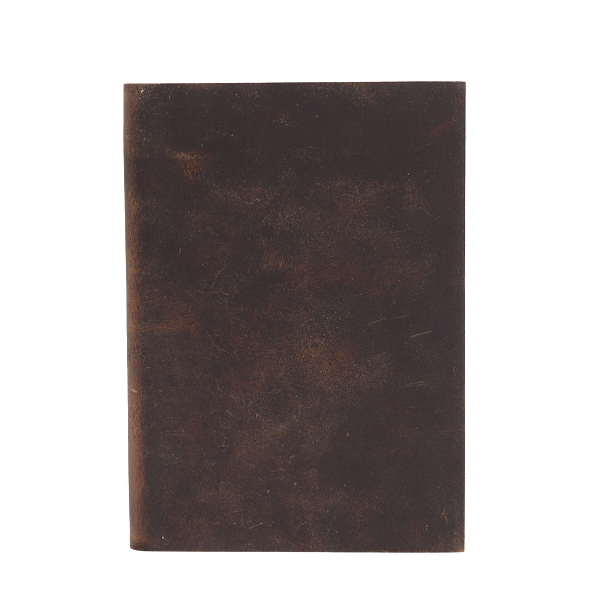 Vintage Dark Brown Leather Journal - 100 Lined Pages, 18x13cm - Rustic Classic Notebook with Distressed Finish - SHAMTAM.COM