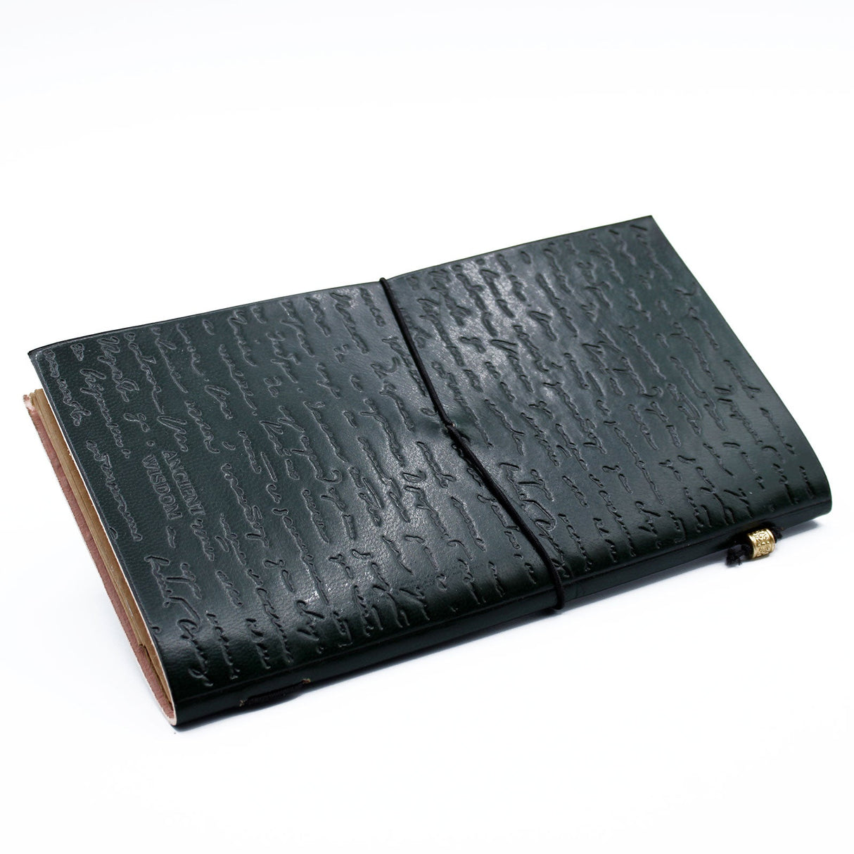 Handmade Leather Journal - If a Story is in You - Green (80 pages) - SHAMTAM.COM