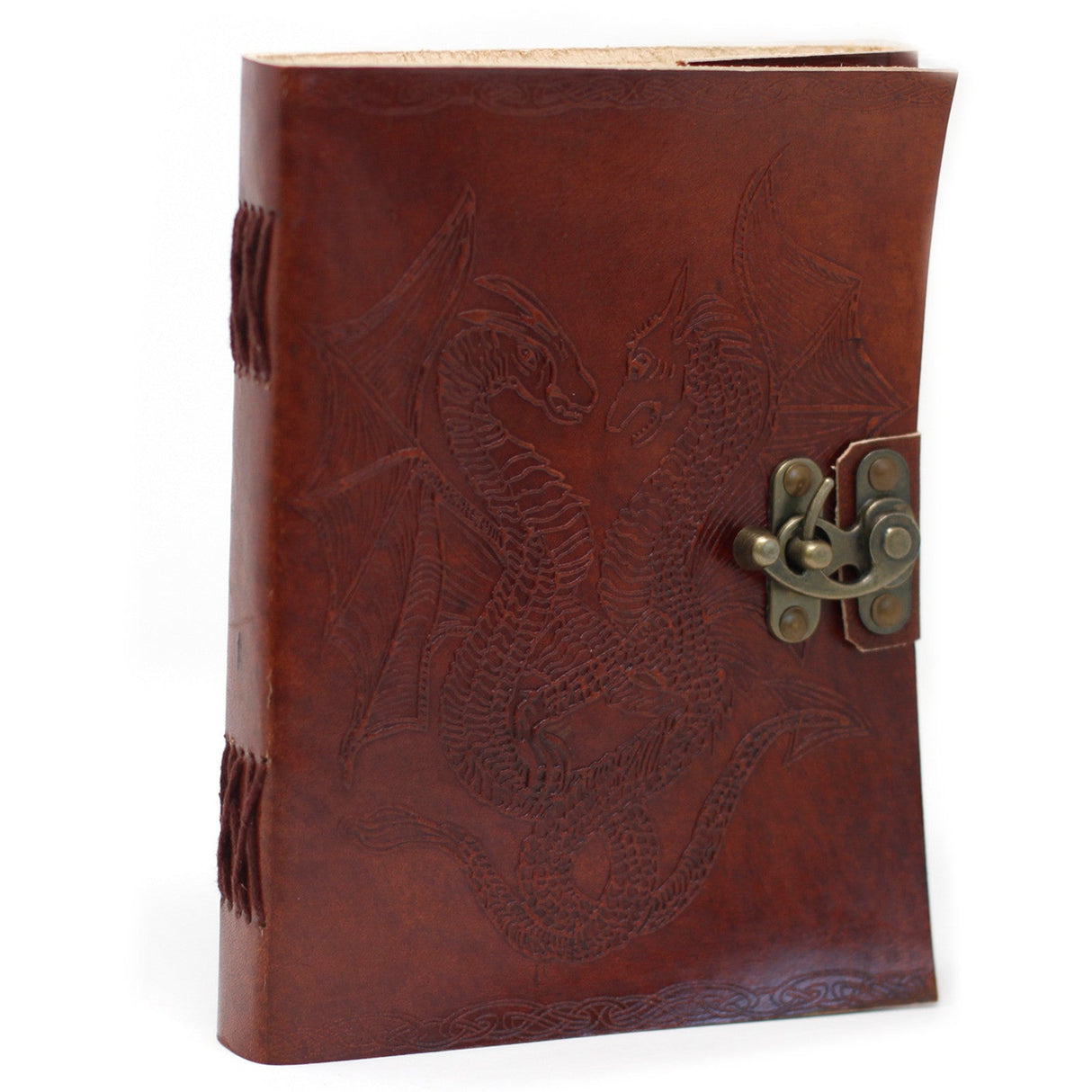 Leather Notebook Dragon (6x8") - SHAMTAM.COM