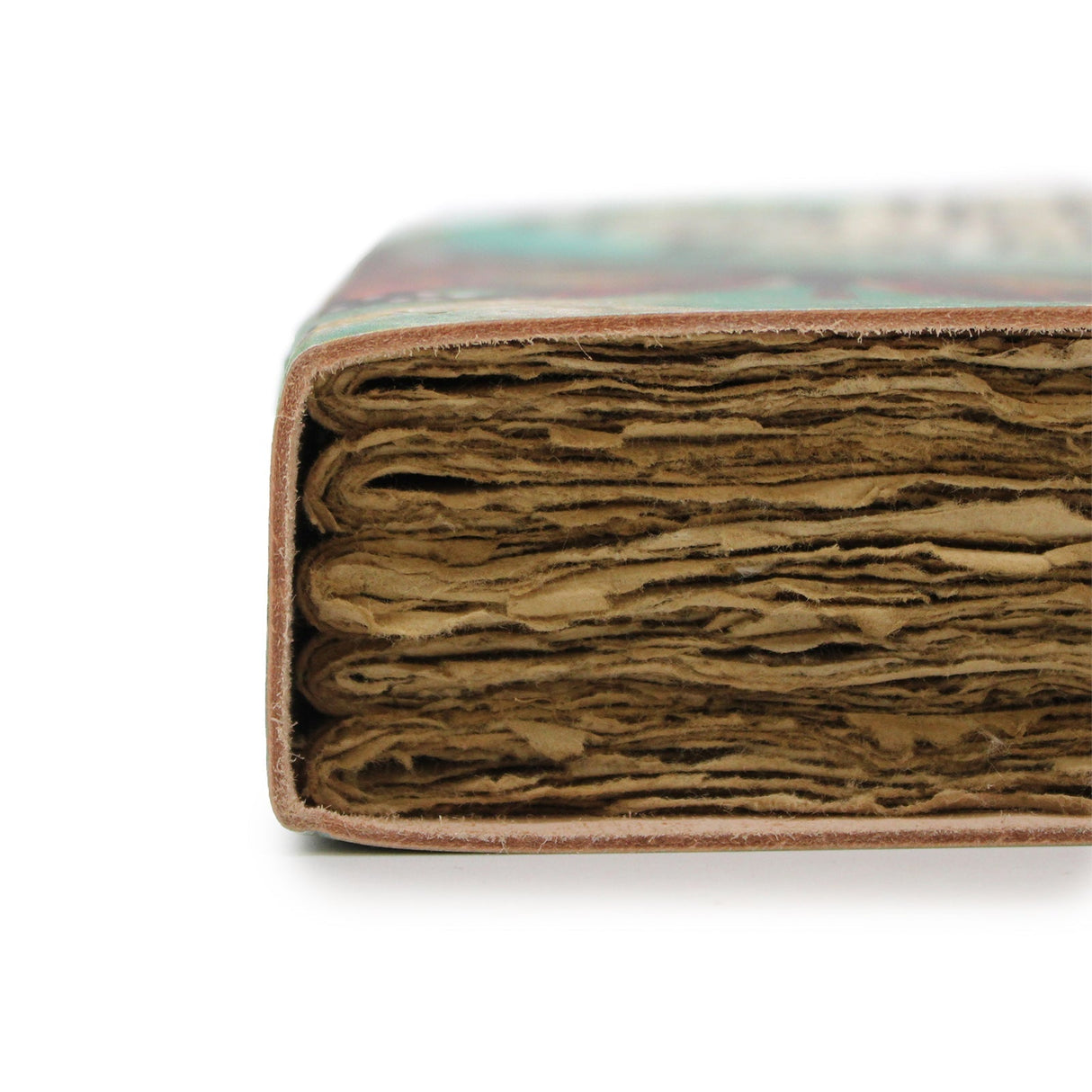 Leather "Bee Kind" Deckle - edge Notebook (7x5") - SHAMTAM.COM