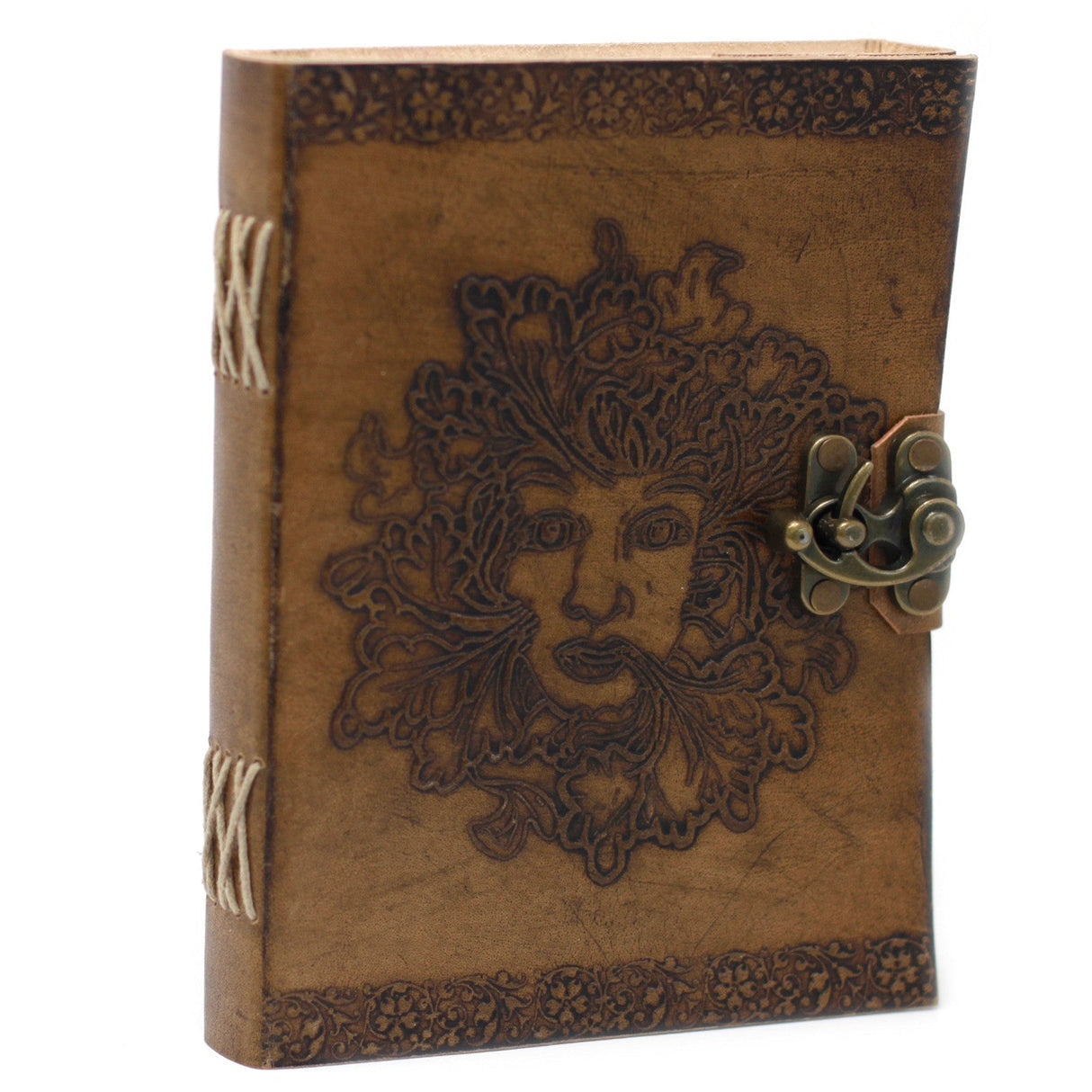 Leather Notebook Greenman (6x8") - SHAMTAM.COM