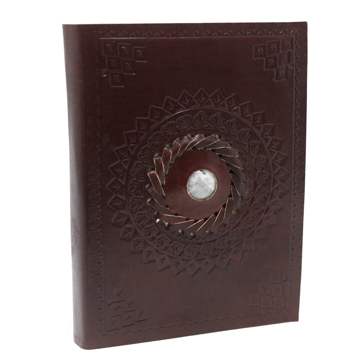 Leather Notebook Moonstone (7x5") - SHAMTAM.COM