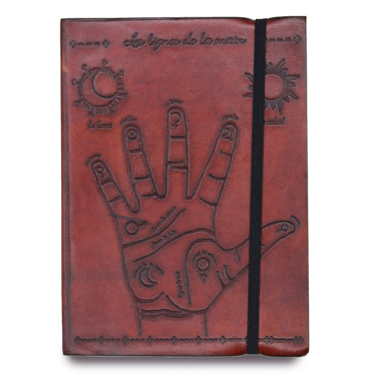 Palmistry Handmade Notebook - Small with strap - SHAMTAM.COM