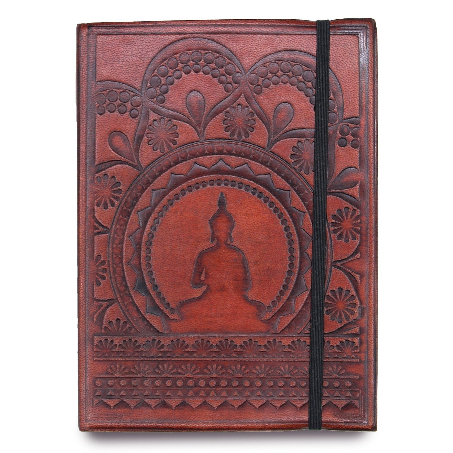 Tibetan Mandala Handmade Notebook - Small with strap - SHAMTAM.COM