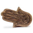 Long Tray 30x20.5x2.5cm - Hamsa Black Engraved - SHAMTAM.COM