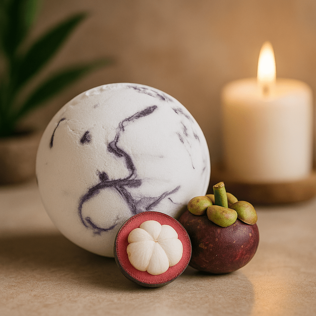 Mangosteen Bath Bomb With Coconut Butter 180g - SHAMTAM.COM