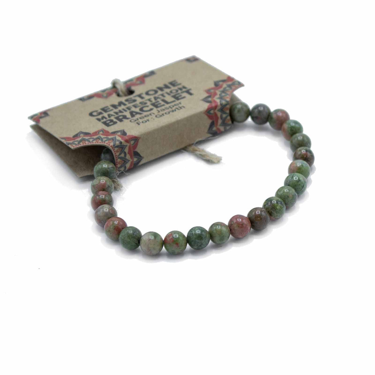 Manifestation Bracelet - Green Jasper - Growth - Crystal Gemstone - SHAMTAM.COM