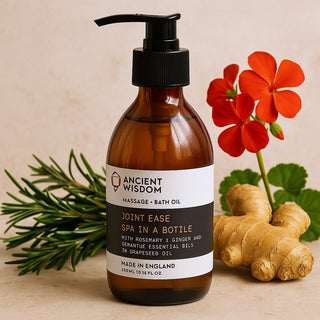Massage And Bath Oil 300ml Rosemary Ginger Geranium