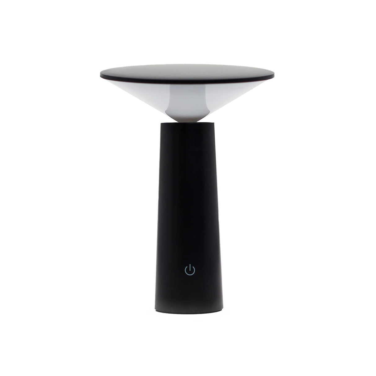 Matte Black Mushroom Touch Dimmable USB‑C Table Lamp - SHAMTAM.COM