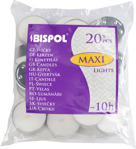 Maxi Tealight Candles Unscented 10 Hour Burn - SHAMTAM.COM