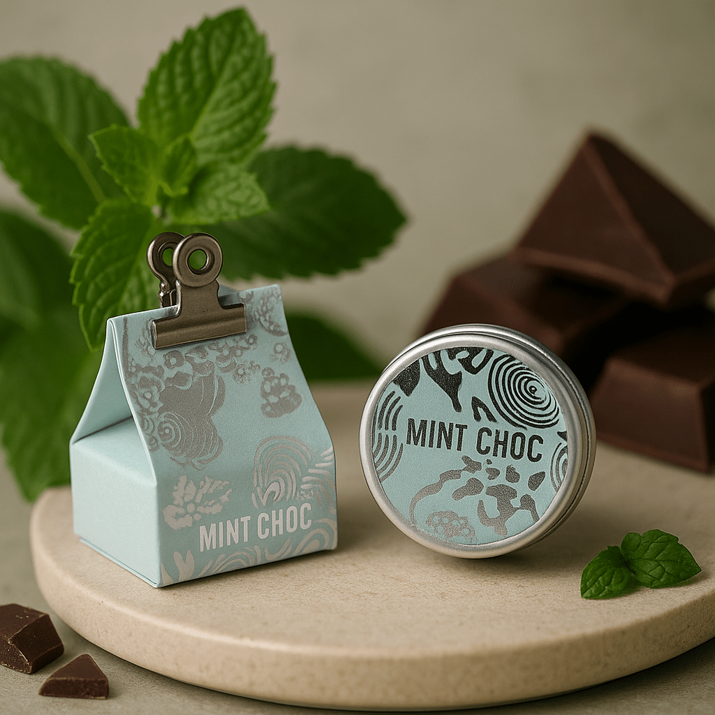 Mint Chocolate Lip Balm Vegan UK Made - SHAMTAM.COM