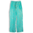 (ML) Nomad Sari On the Med Collection - Lounge Pants - Turquoise & Gold Fish Design - SHAMTAM.COM