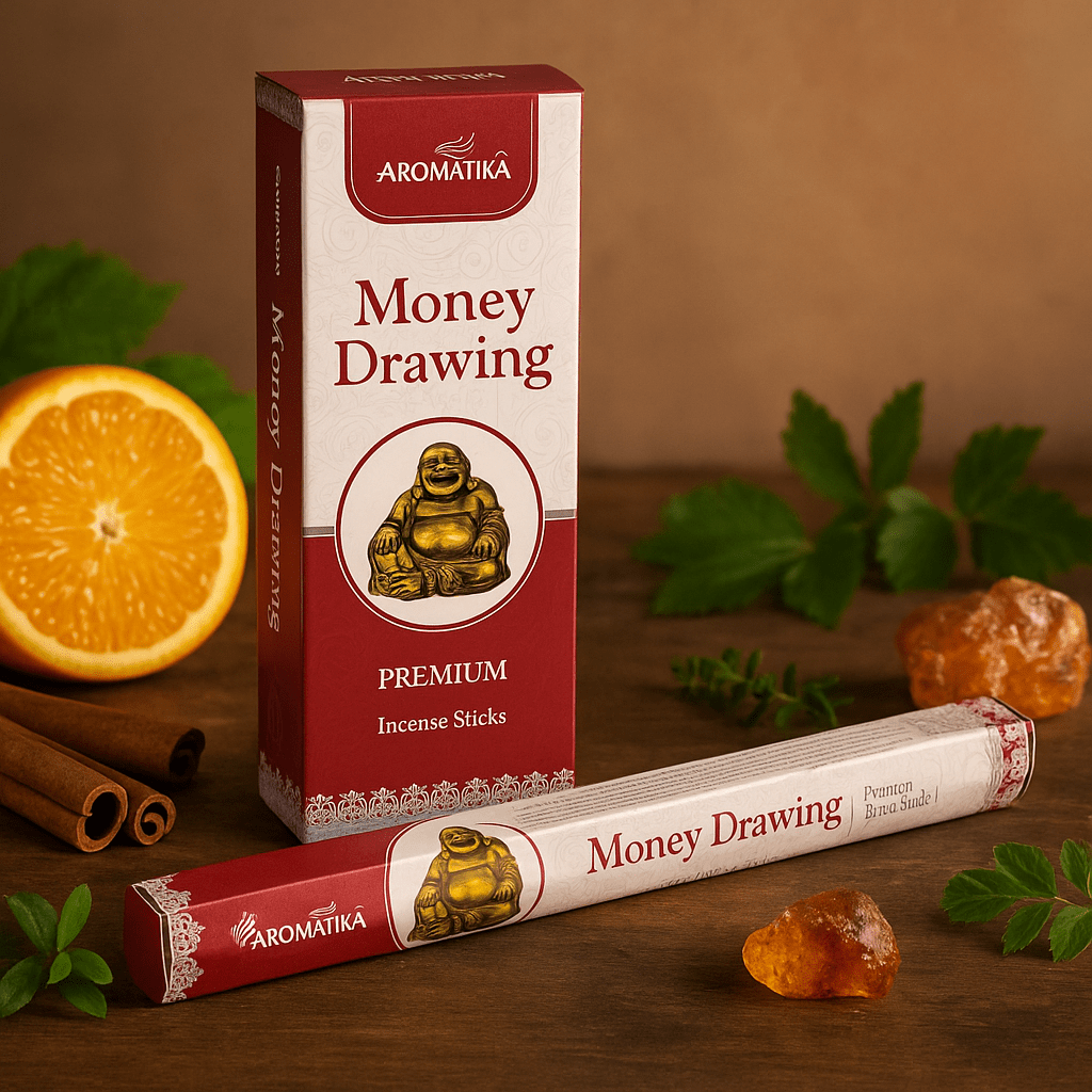 Money Drawing Hex Incense Sticks Charcoal Free Aromatika - SHAMTAM.COM