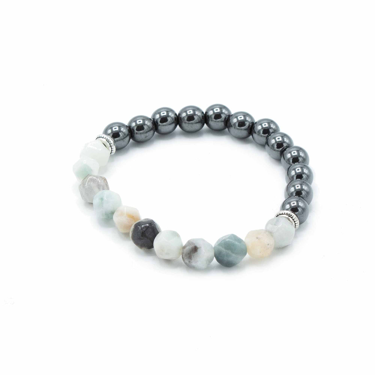Mountain Jade Bracelet Faceted Magnetic Gemstone - SHAMTAM.COM