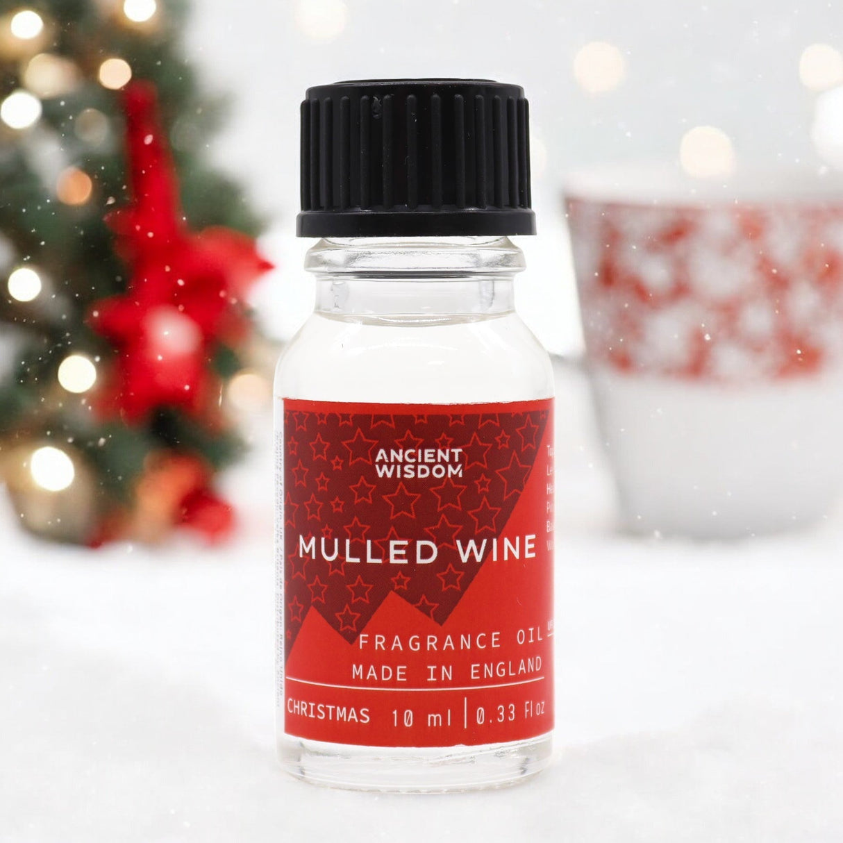 Mulled Wine Fragrance Oil 10ml by Ancient Wisdom - Festive Scent Made in England - SHAMTAM.COM