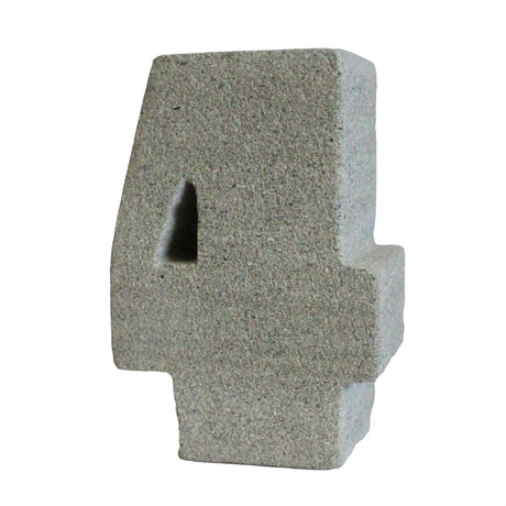 Number 4 Candle Holder, Granite - SHAMTAM.COM