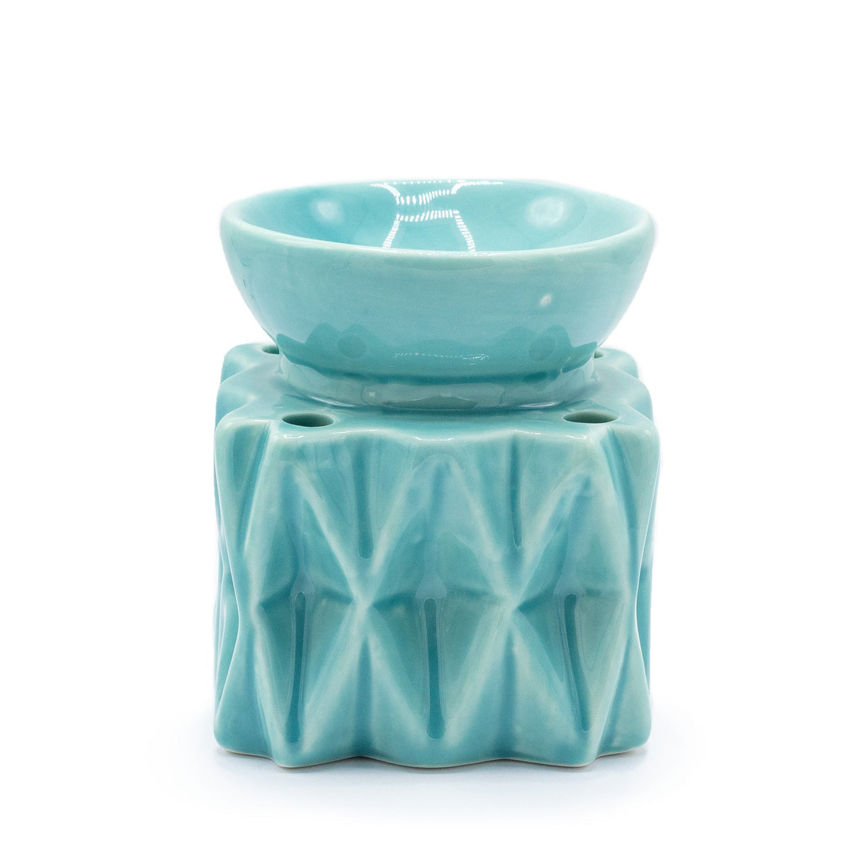 Oil Burner Geometric - Blue - SHAMTAM.COM