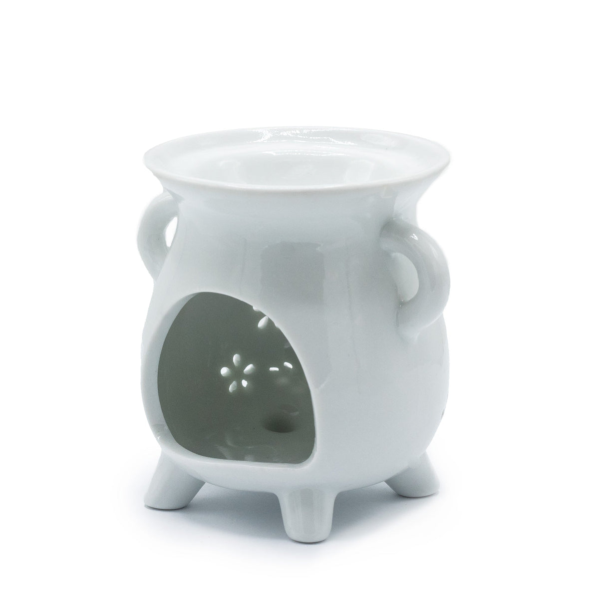 Cauldron Oil Burner - Owl - White - SHAMTAM.COM