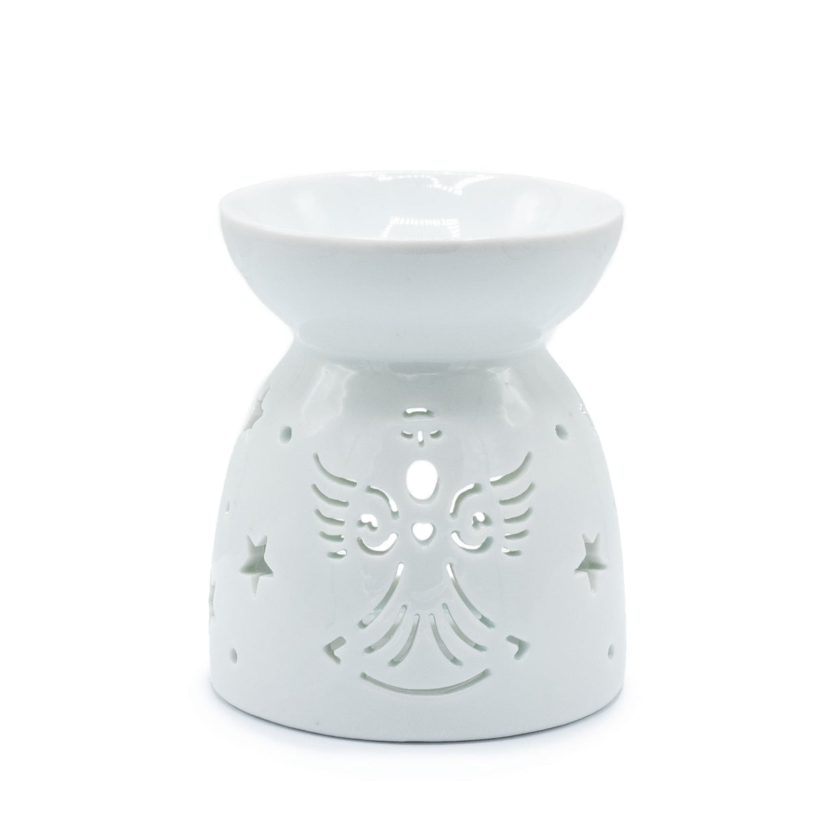 Oil Burner Angel Cut Out - White - SHAMTAM.COM