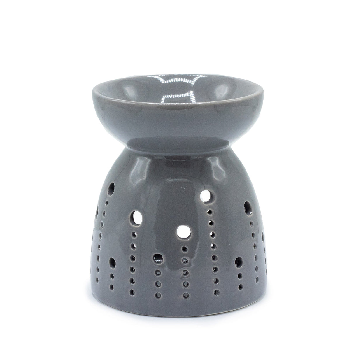 Classic Oil Burner - Bubbles Cutout - Grey - SHAMTAM.COM