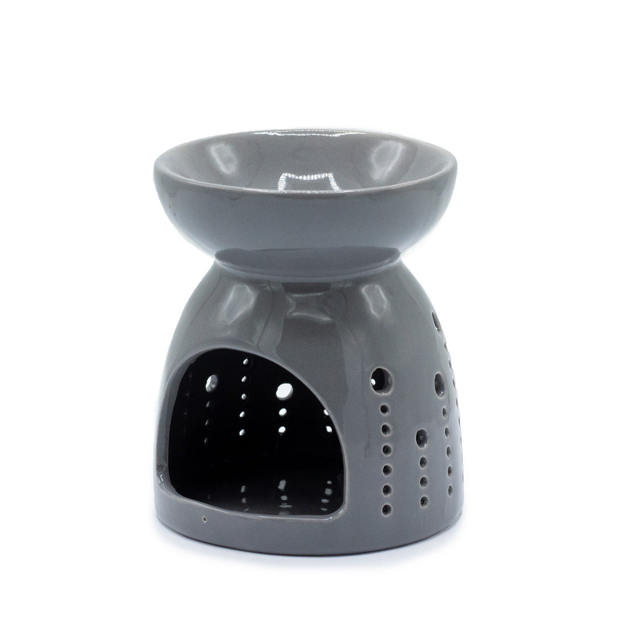 Classic Oil Burner - Bubbles Cutout - Grey - SHAMTAM.COM
