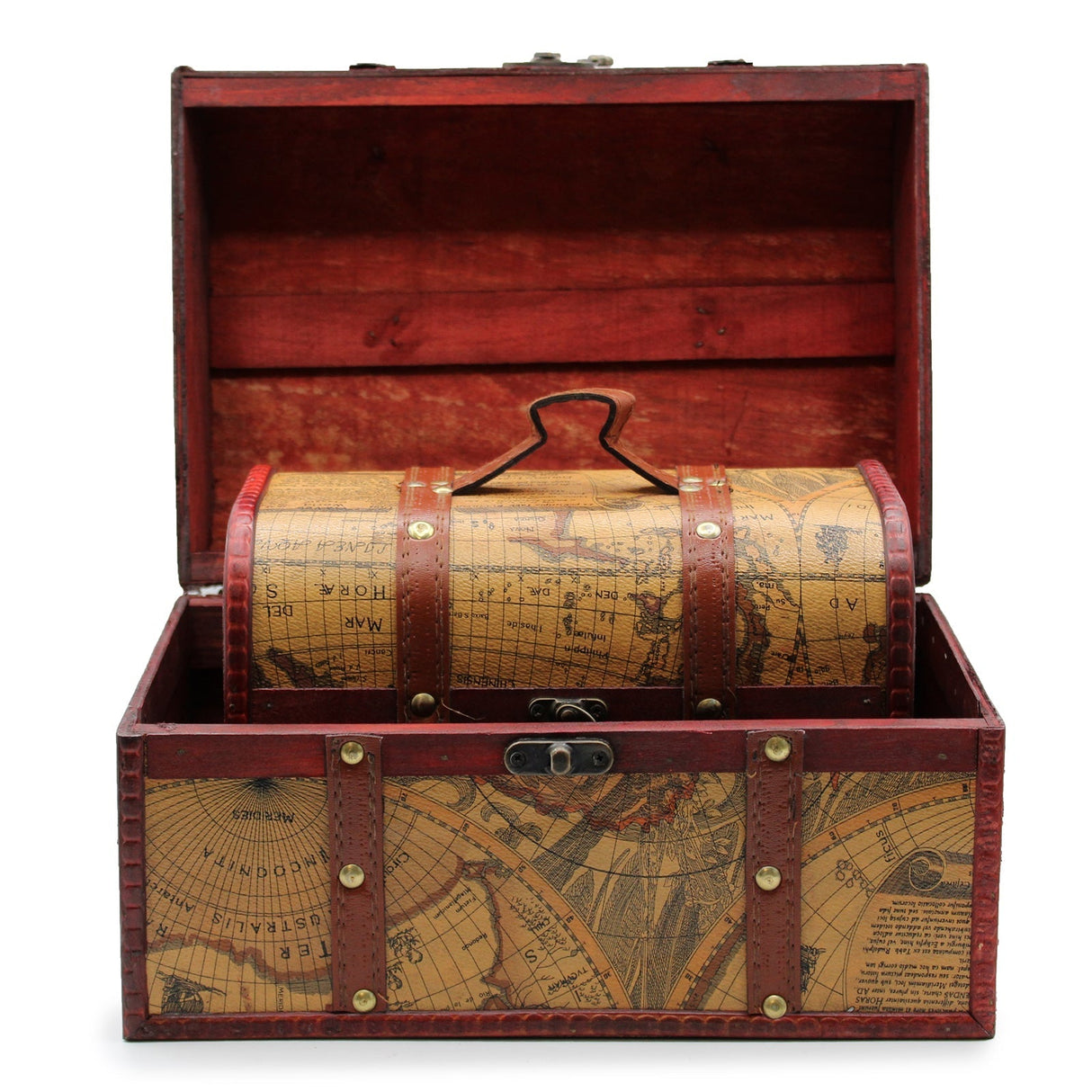 Old Map Chest - Set of 3 - SHAMTAM.COM