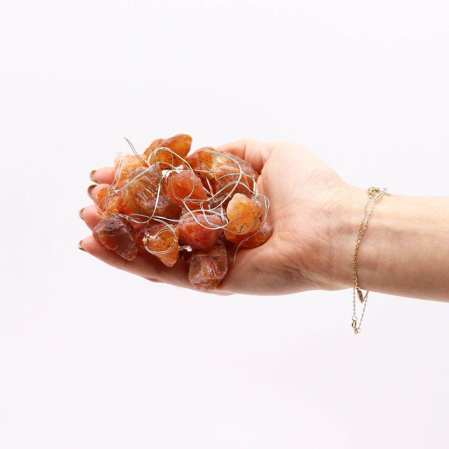 Fairy Lights - Orange Jade - Gemstones - SHAMTAM.COM