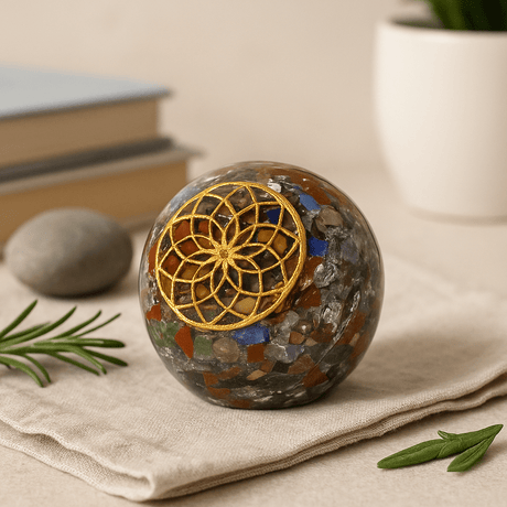 Orgonite Dome Multi - Stone Desk Paperweight - SHAMTAM.COM