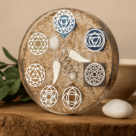 Orgonite Dome Paperweight - Angel Chakra - SHAMTAM.COM