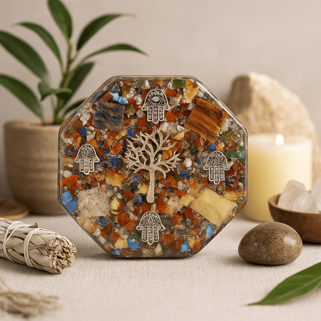 Orgonite Dome Paperweight, Tree of Life - SHAMTAM.COM