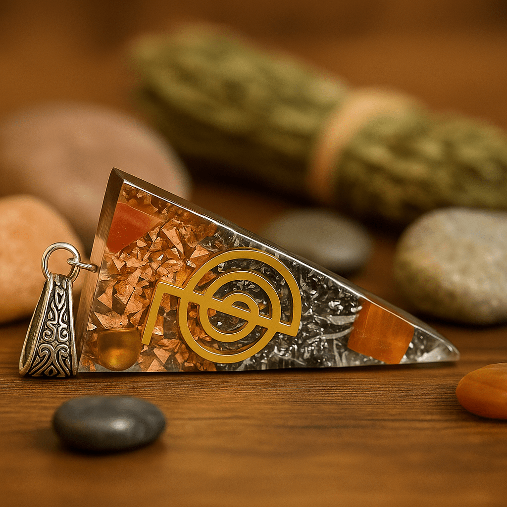 Orgonite Pendant - Three Metals Power Point - SHAMTAM.COM