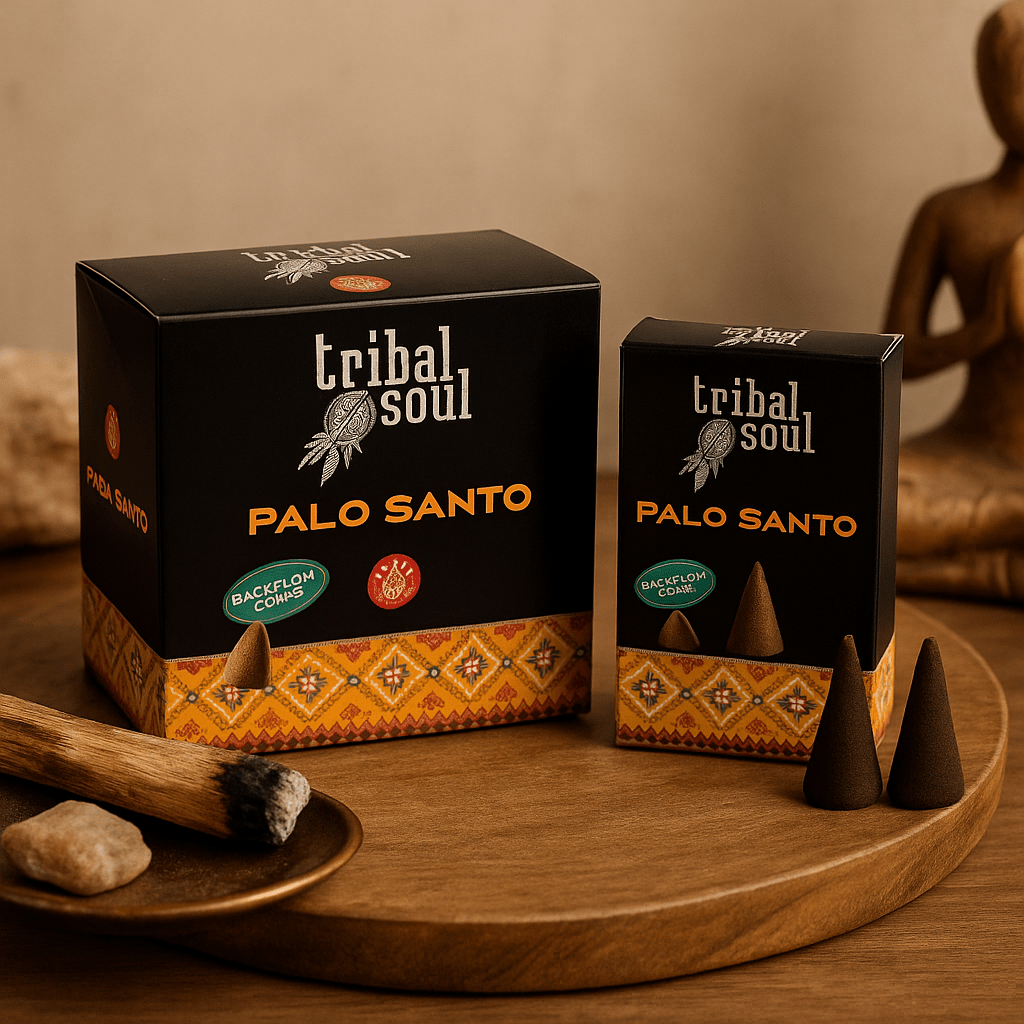 Palo Santo Backflow Incense Cones, Tribal Soul - SHAMTAM.COM