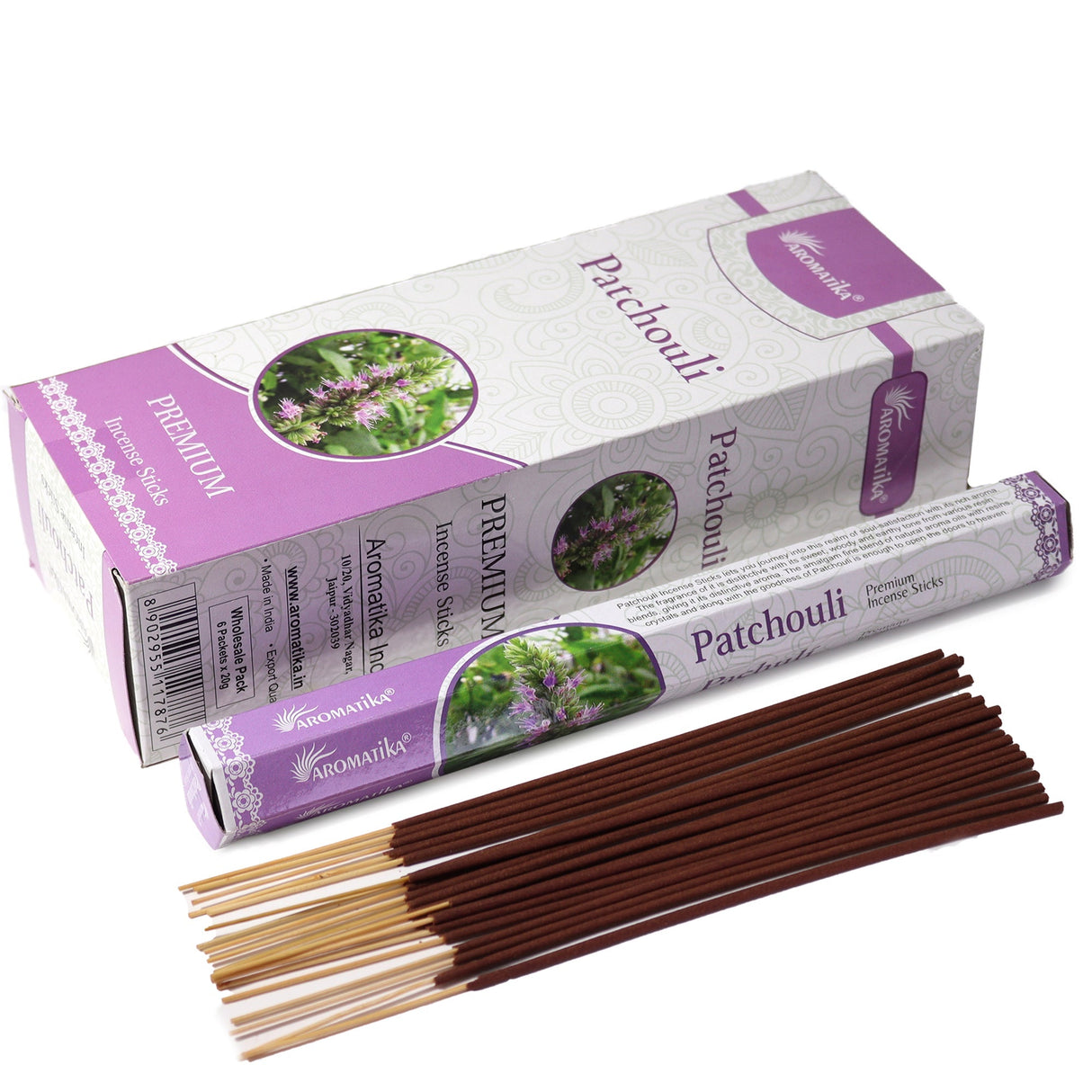 Aromatika Charcoal Free Hex Incense - Patchouli - SHAMTAM.COM