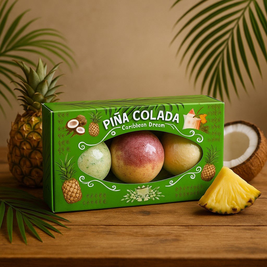 Pina Colada Bath Bombs Set of 3 - SHAMTAM.COM