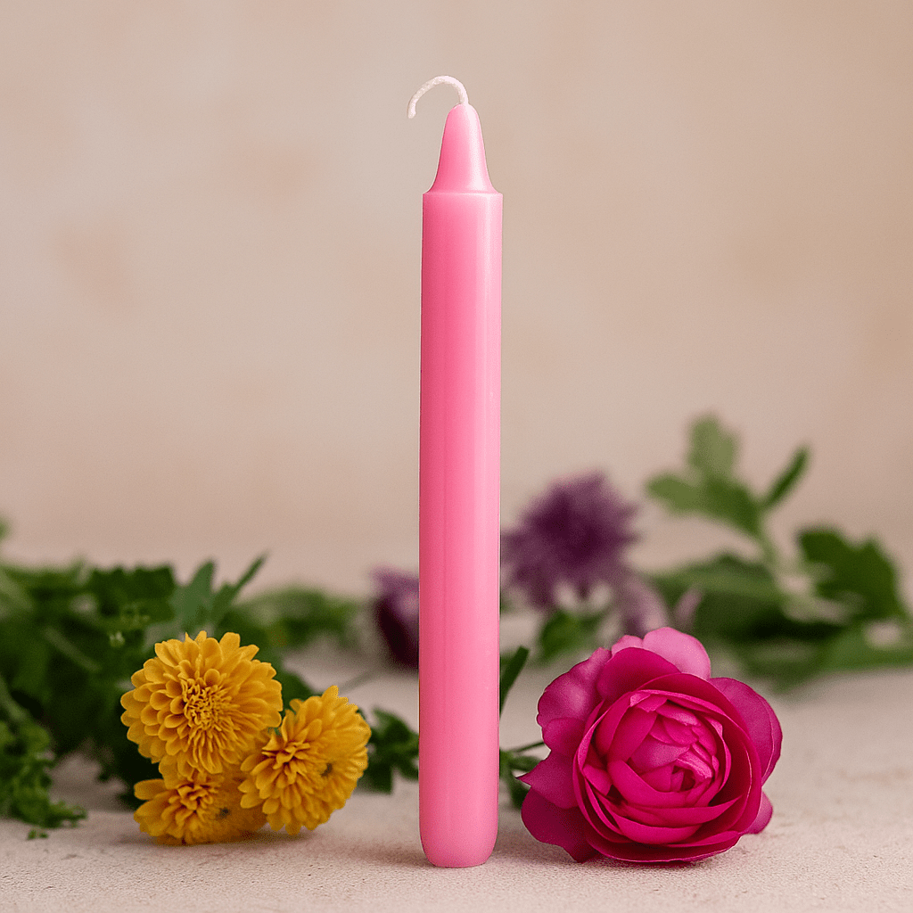Pink Candles, Pack of 12 Manifest Magic - SHAMTAM.COM