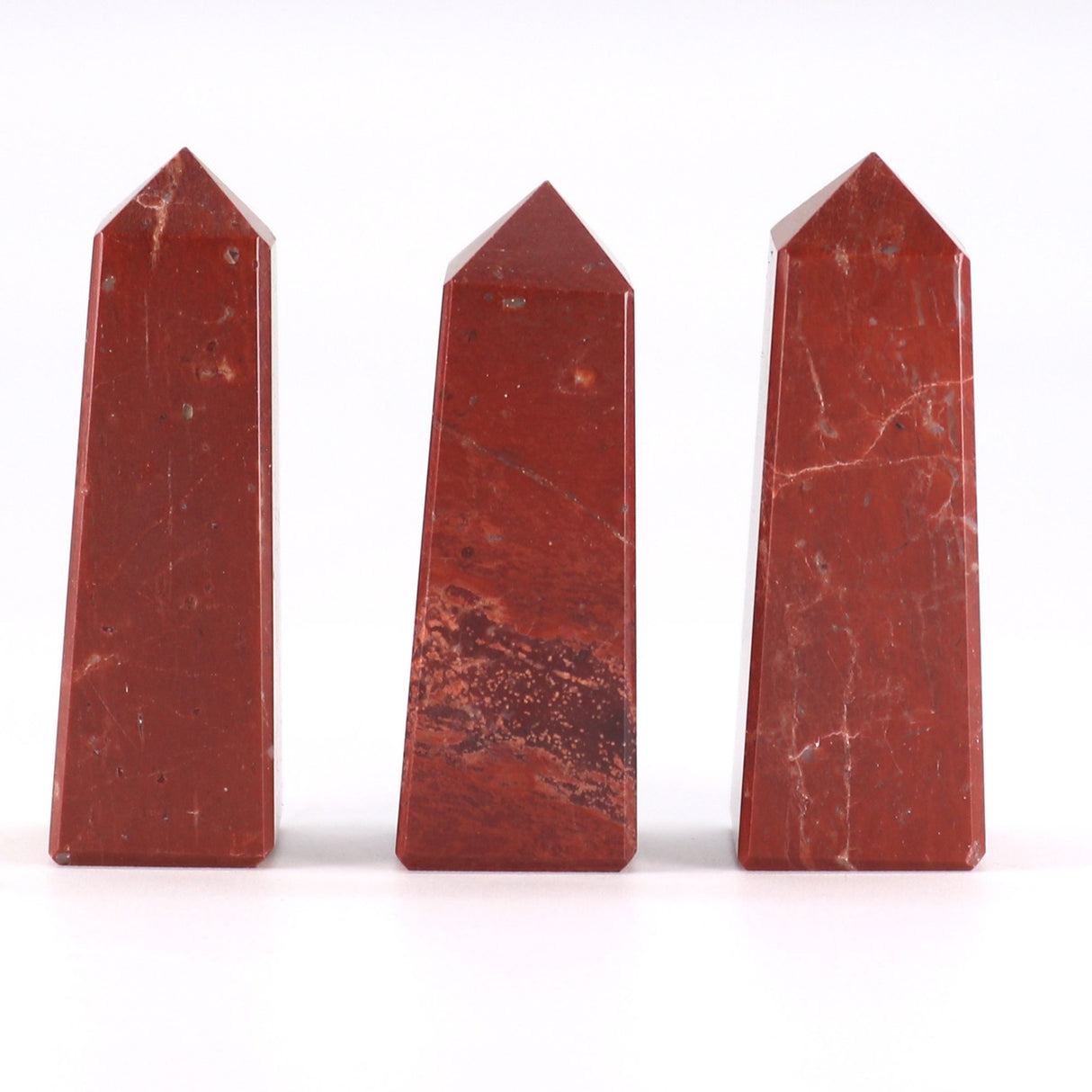Polished Red Jasper Crystal Obelisk Point 3.5–5cm - SHAMTAM.COM