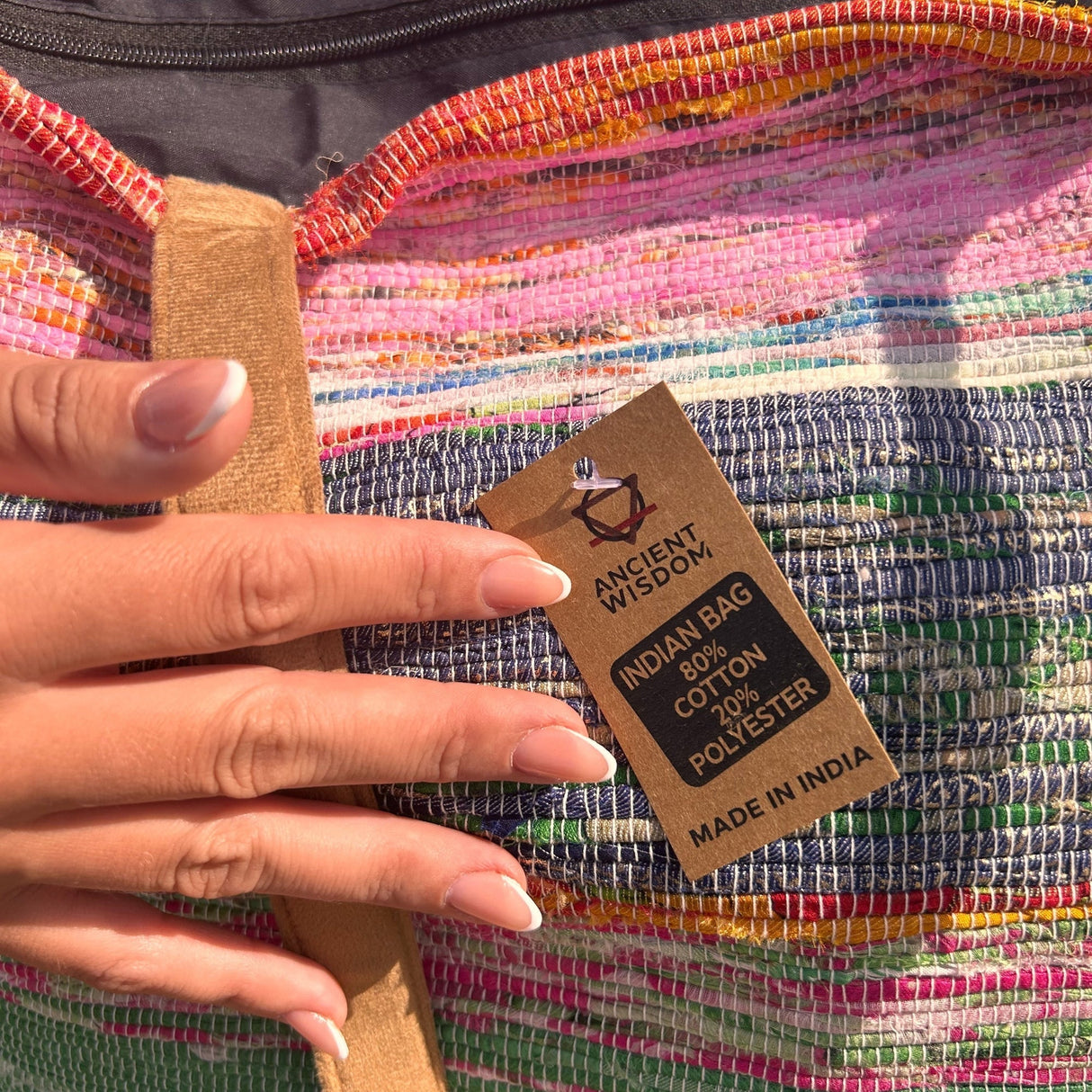 Recycled Big Rug Bag - Shades of Dusk - SHAMTAM.COM