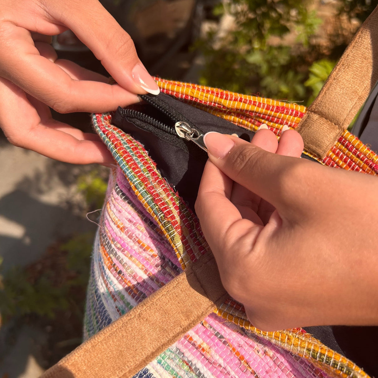 Recycled Big Rug Bag - Shades of Dusk - SHAMTAM.COM