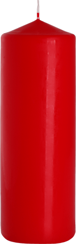 Red Pillar Candle Single 80 x 250 mm - SHAMTAM.COM