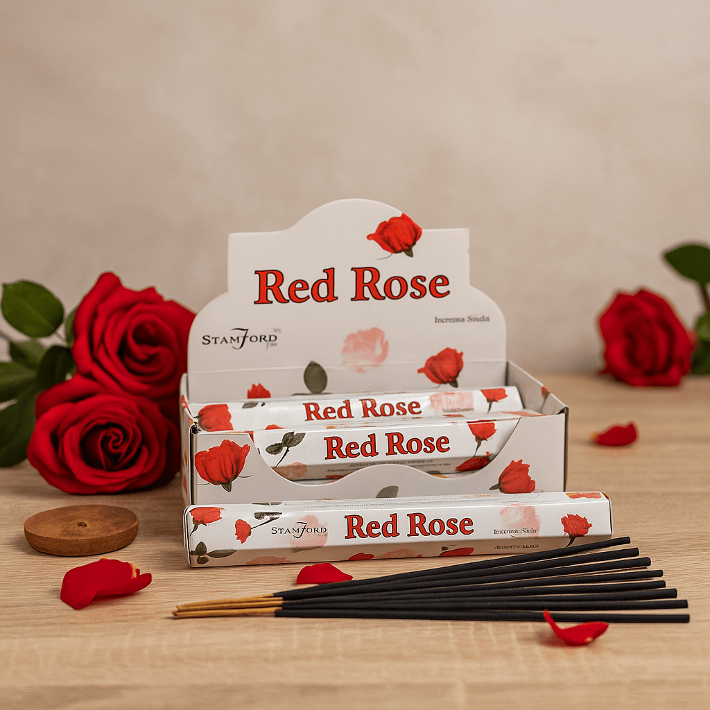 Red Rose Incense Sticks 20 Count Stamford - SHAMTAM.COM