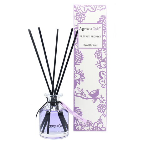 Reed Diffuser Pressed Peonies 140ml, Agnes and Cat - SHAMTAM.COM