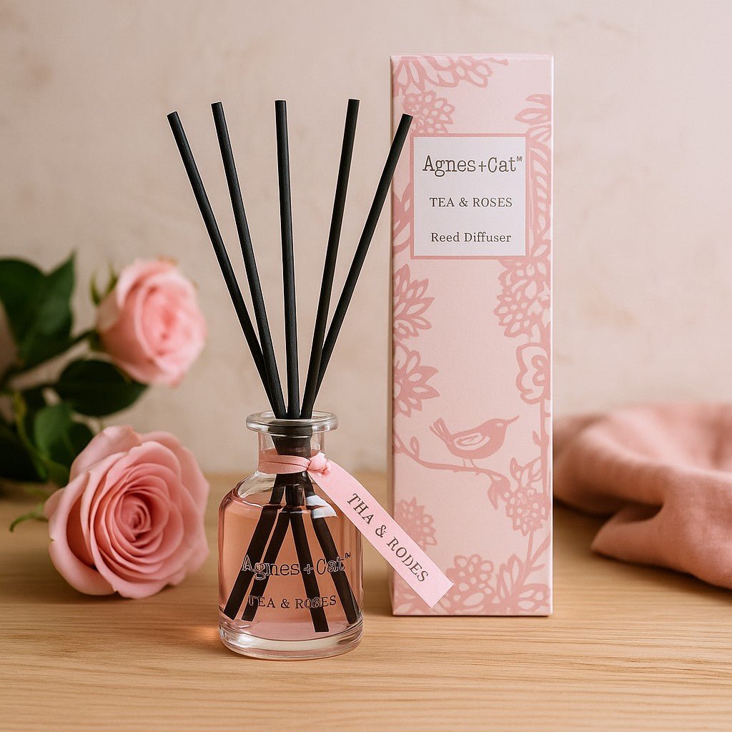Reed Diffuser, Tea and Roses 140ml - SHAMTAM.COM