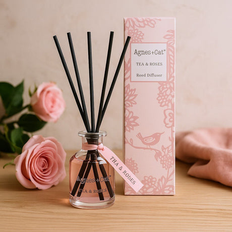 Reed Diffuser, Tea and Roses 140ml - SHAMTAM.COM