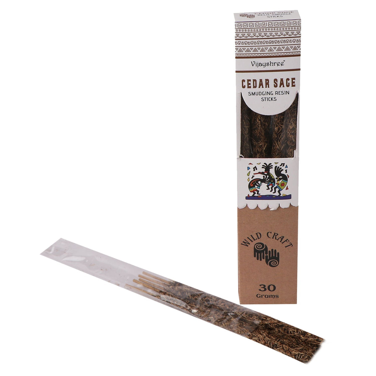 30g Golden Cedar Sage Smudging Resin Sticks - SHAMTAM.COM