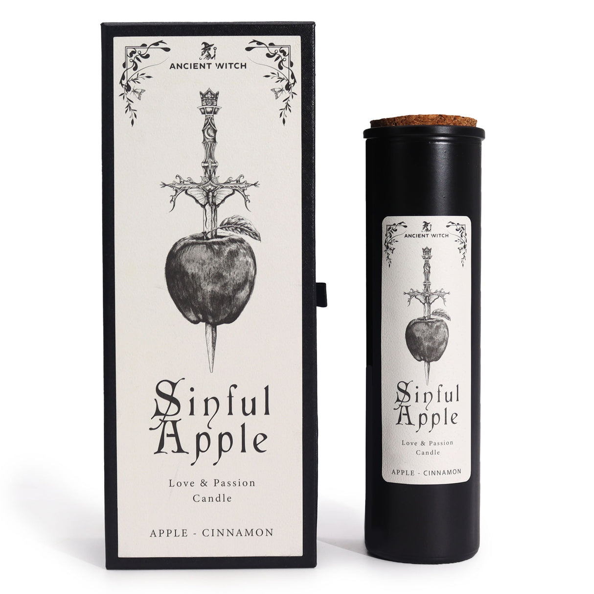 Ancient Witch Ritual Candles - Sinful Apple - SHAMTAM.COM