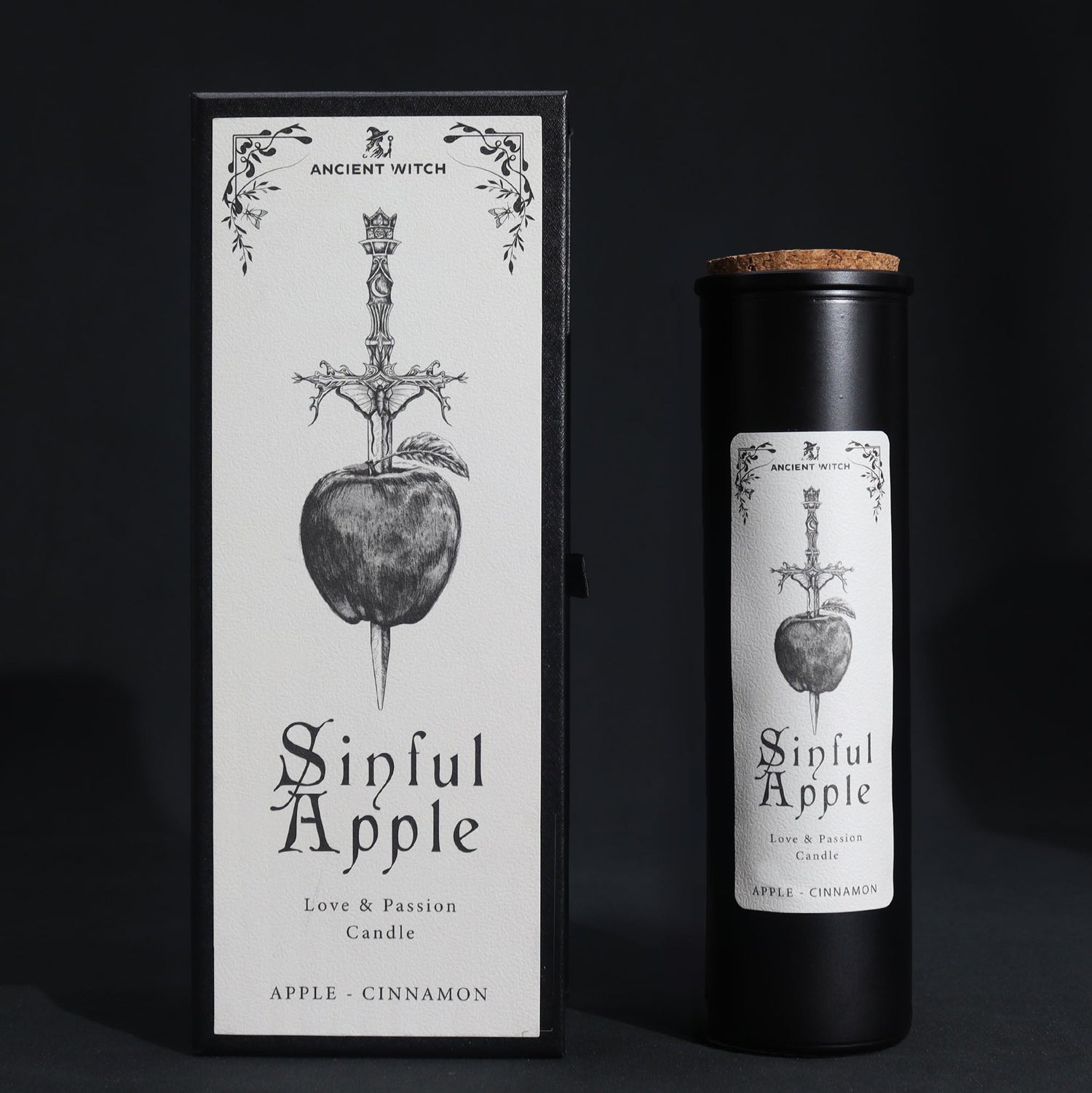 Ancient Witch Ritual Candles - Sinful Apple - SHAMTAM.COM